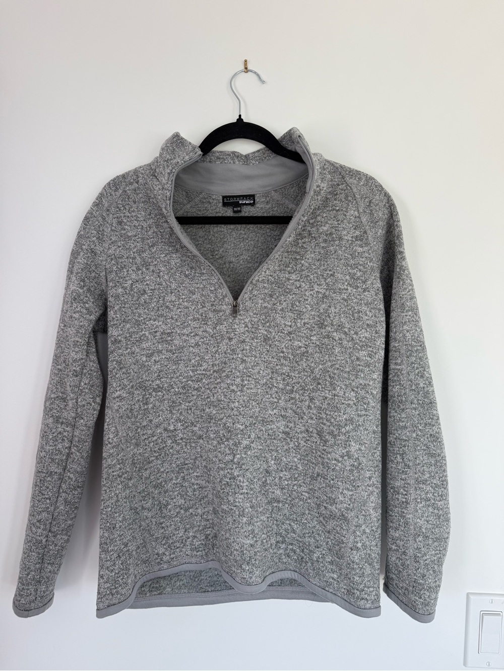 Sunice Light Gray Stormpack Quarter-Zip Fleece Pullover
